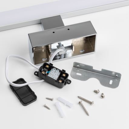 Brilagi - Iluminação LED 3 em 1 para espelho de casa de banho VESTRA LED/15W/230V 80 cm IP44 cromado brilhante