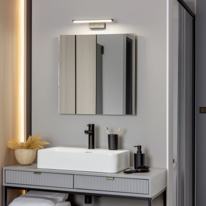 Brilagi - Iluminação LED para espelho de casa de banho 3 em 1 VESTRA LED/6W/230V 30 cm IP44 preta