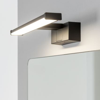 Brilagi - Iluminação LED para espelho de casa de banho 3 em 1 VESTRA LED/6W/230V 30 cm IP44 preta