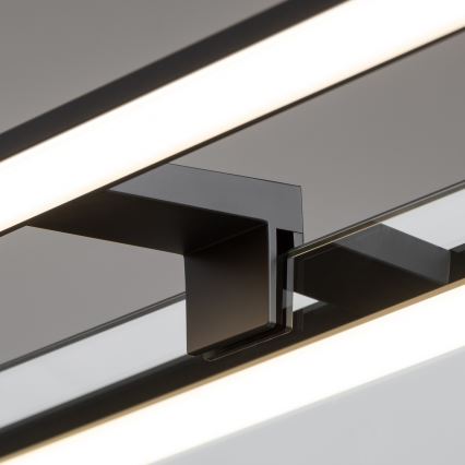 Brilagi - Iluminação LED para espelho de casa de banho 3 em 1 VESTRA LED/6W/230V 30 cm IP44 preta
