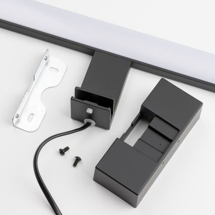 Brilagi - Iluminação LED para espelho de casa de banho 3 em 1 VESTRA LED/6W/230V 30 cm IP44 preta
