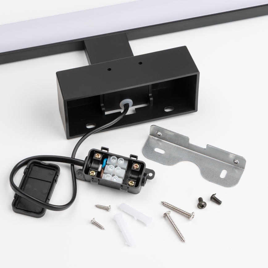 Brilagi - Iluminação LED para espelho de casa de banho 3 em 1 VESTRA LED/6W/230V 30 cm IP44 preta