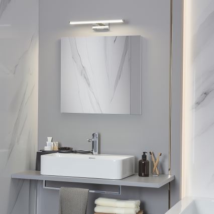 Brilagi - Iluminação LED para espelho de casa de banho 3 em 1 VESTRA LED/8W/230V 40 cm IP44 cromado brilhante