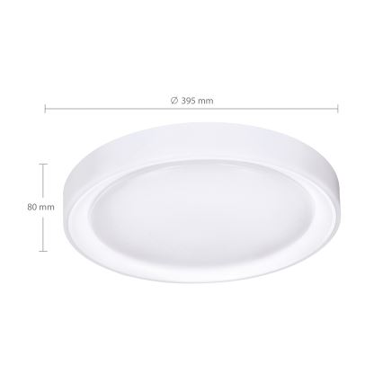 Brilagi - Iluminação de teto LED RGB com regulação FLOCO LED/30W/230V 3000-6500K Wi-Fi Tuya + LED/6W + comando