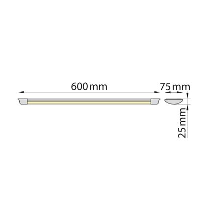 Brilagi - Iluminação para armário de cozinha LED AVERO LED/16W/230V 60 cm