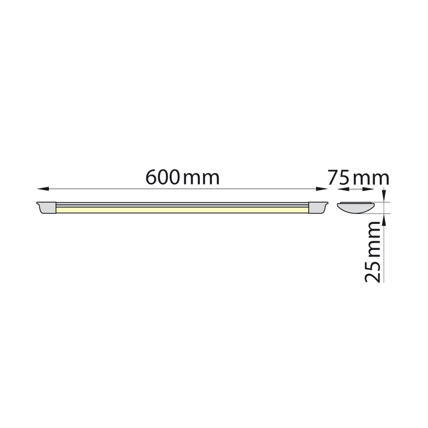 Brilagi - Iluminação para armário de cozinha LED AVERO LED/16W/230V 60 cm
