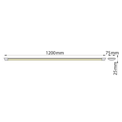 Brilagi - Iluminação para armário de cozinha LED AVERO LED/32W/230V 120 cm