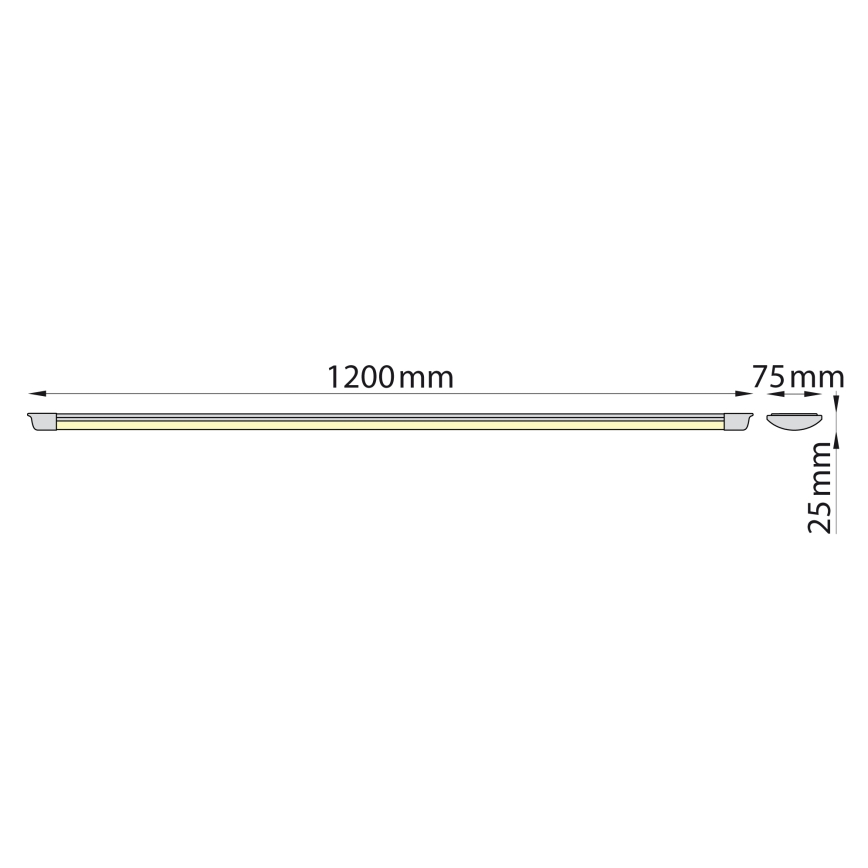 Brilagi - Iluminação para armário de cozinha LED AVERO LED/32W/230V 120 cm