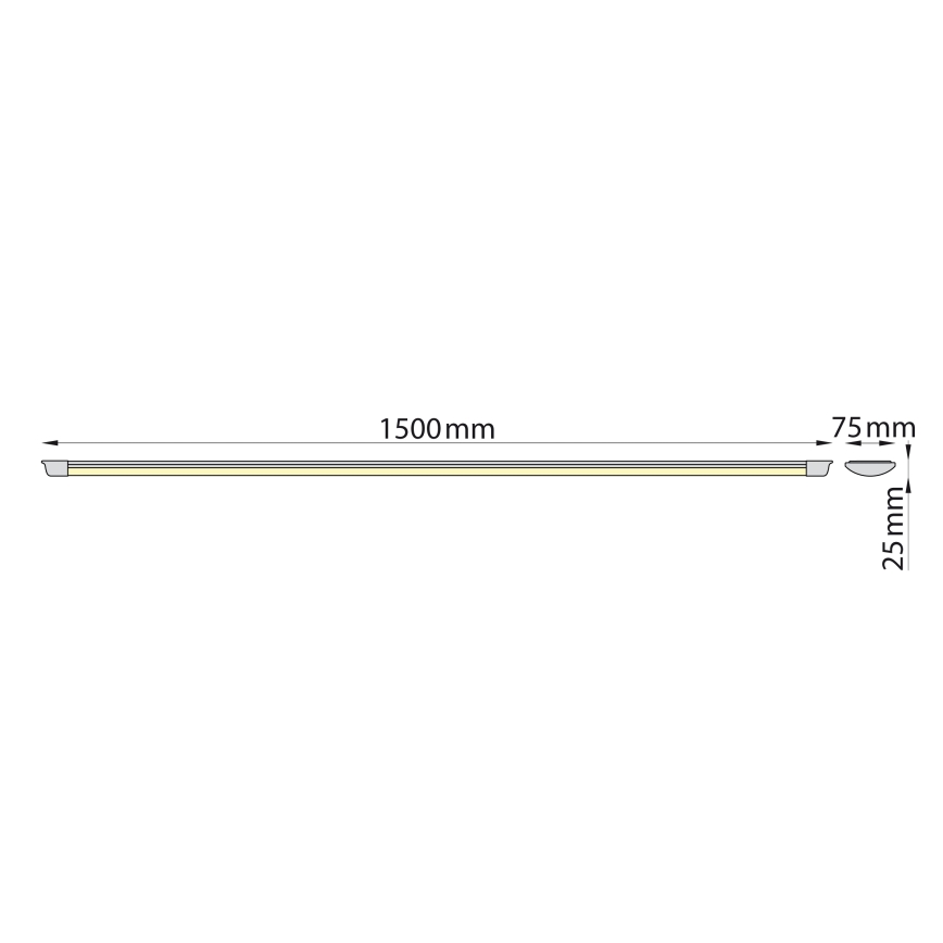 Brilagi - Iluminação para armário de cozinha LED AVERO LED/45W/230V 150 cm