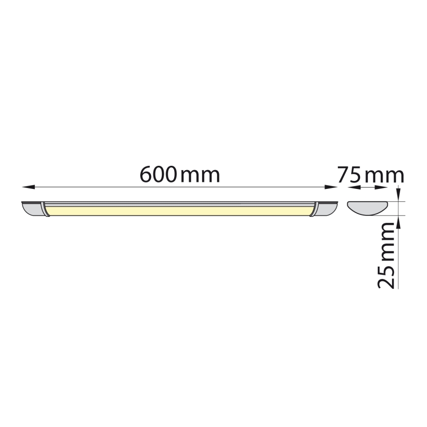 Brilagi - Iluminação para armário de cozinha LED LUMA LED/16W/230V 60 cm