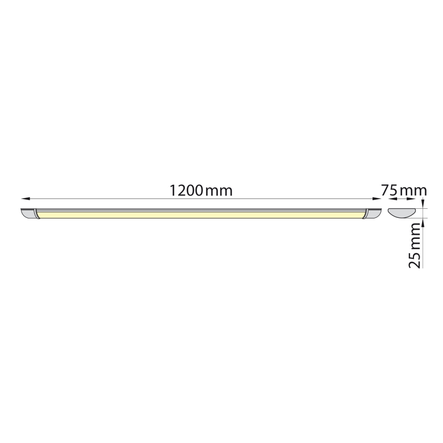 Brilagi - Iluminação para armário de cozinha LED LUMA LED/32W/230V 120 cm