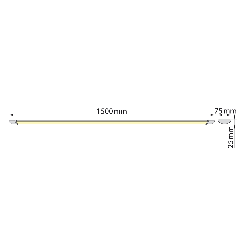 Brilagi - Iluminação para armário de cozinha LED LUMA LED/40W/230V 150 cm