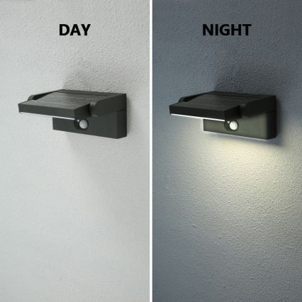 Brilagi - LED Candeeiro de parede solar com sensor de movimento e anoitecer ANKLE LED/3,5W/3,7V 2200 mAh IP54