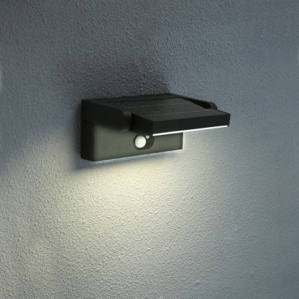 Brilagi - LED Candeeiro de parede solar com sensor de movimento e anoitecer ANKLE LED/3,5W/3,7V 2200 mAh IP54