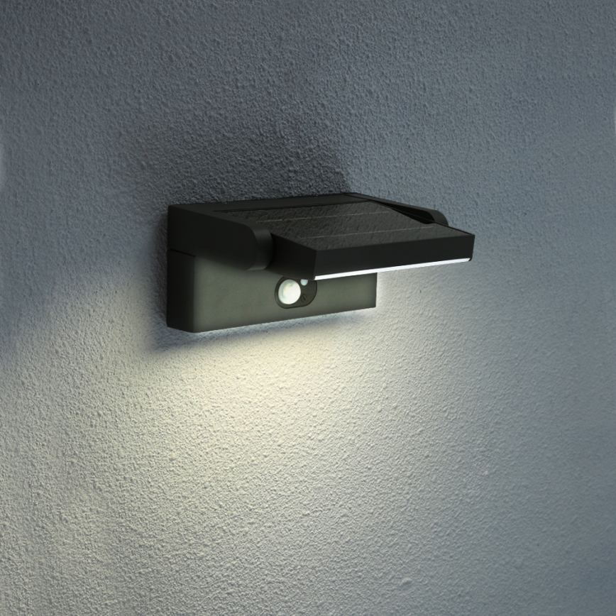 Brilagi - LED Candeeiro de parede solar com sensor de movimento e anoitecer ANKLE LED/3,5W/3,7V 2200 mAh IP54