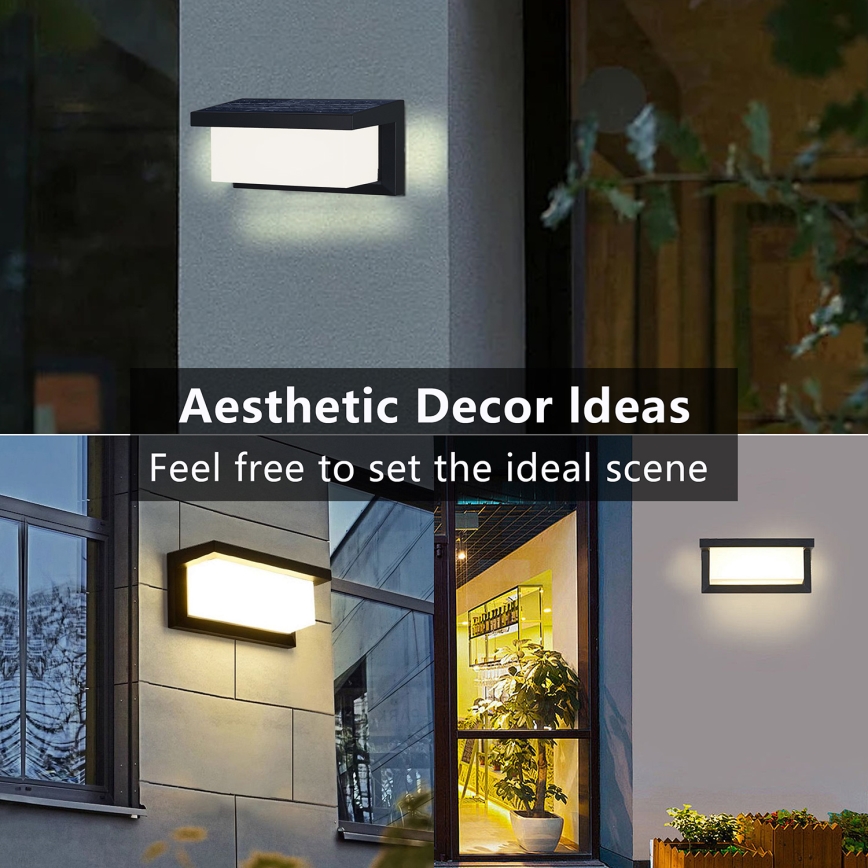 Brilagi - Iluminação solar de parede LED com sensor BRICKY LED/5W/6V IP65