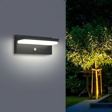 Brilagi - Iluminação solar de parede LED com sensor SOL SENSE LED/10W/3,7V 4000 mAh IP44