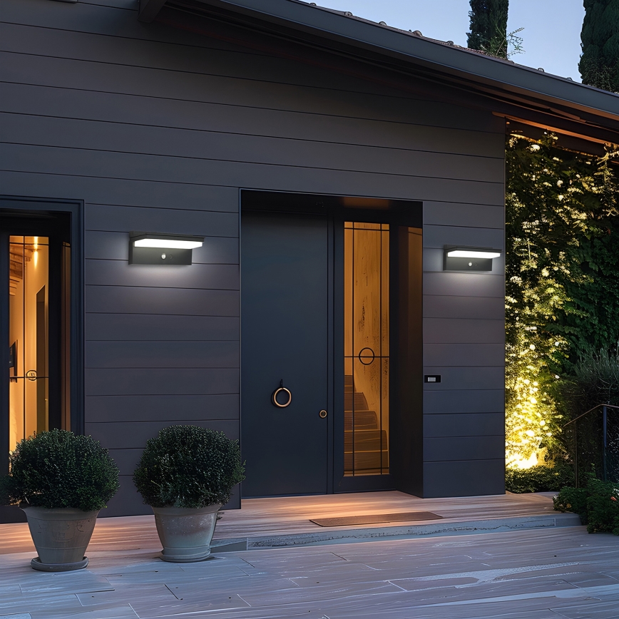 Brilagi - Iluminação solar de parede LED com sensor SOL SENSE LED/10W/3,7V 4000 mAh IP44