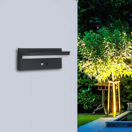 Brilagi - Iluminação solar de parede LED com sensor SOL SENSE LED/10W/3,7V 4000 mAh IP44