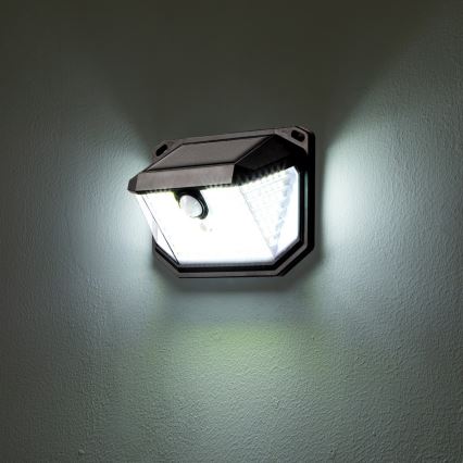 Brilagi - LED Candeeiro de parede solar com sensor de movimento e anoitecer WALLIE LED/4W/5,5V 1200mAh 6500K IP65