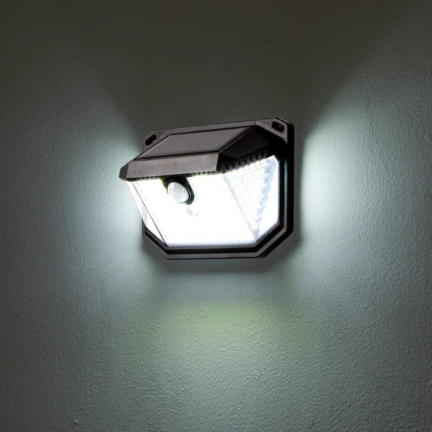 Brilagi - LED Candeeiro de parede solar com sensor de movimento e anoitecer WALLIE LED/4W/5,5V 1200mAh 6500K IP65