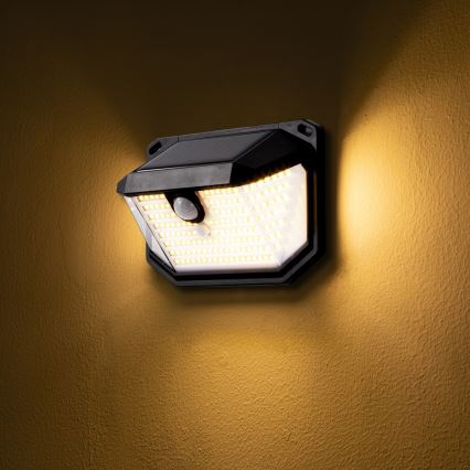 Brilagi - LED Candeeiro de parede solar com sensor de movimento e anoitecer WALLIE LED/4W/5,5V 1200 mAh 3000K IP65