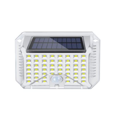Brilagi - LED Candeeiro de parede solar com sensor de movimento e anoitecer WALLIE LED/4W/5,5V 1200 mAh 6500K IP64 prateado