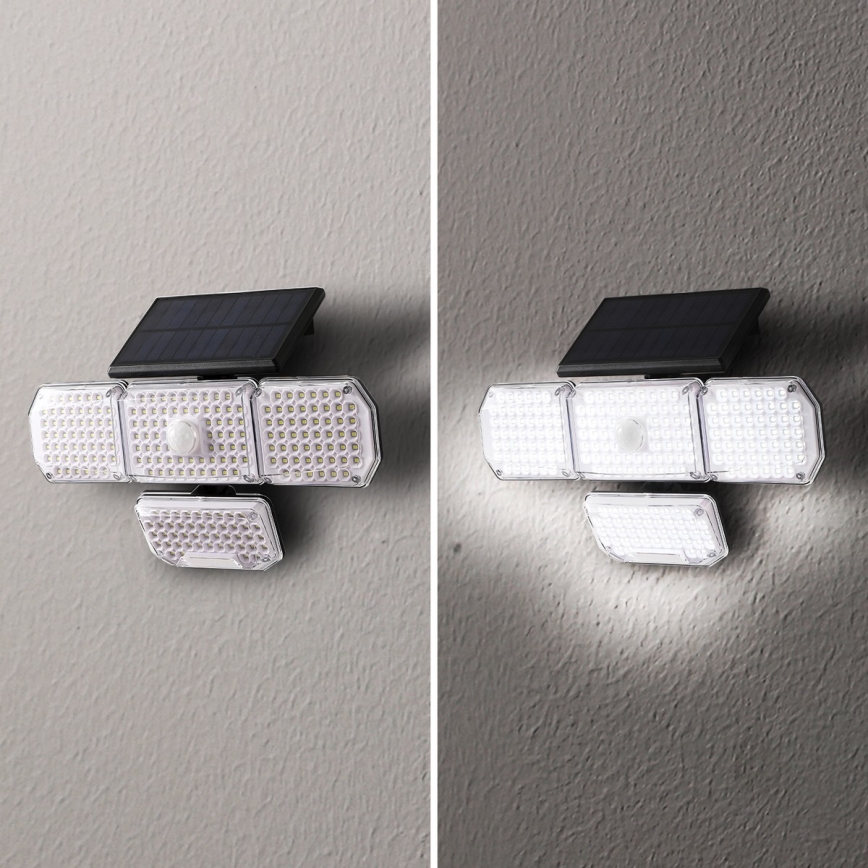 Brilagi - LED Candeeiro de parede solar com sensor de movimento e anoitecer WALLIE LED/5W/5,5V 2400 mAh IP65