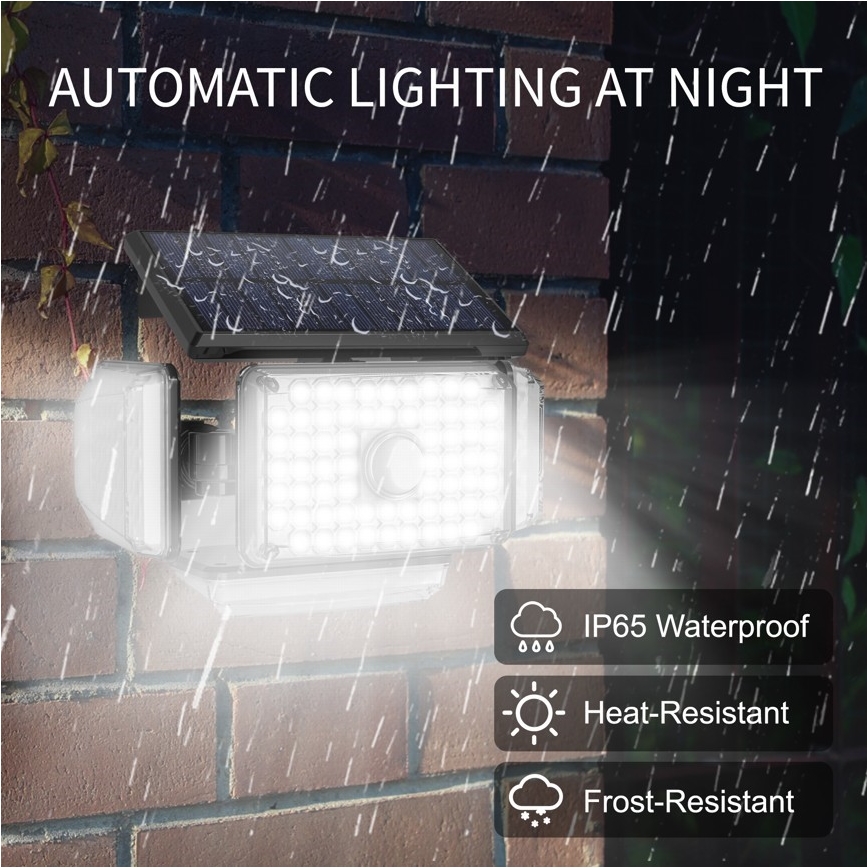 Brilagi - LED Candeeiro de parede solar com sensor de movimento e anoitecer WALLIE LED/5W/5,5V 2400 mAh IP65