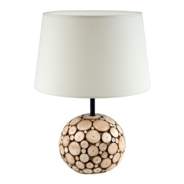 Brilagi - Lâmpada de mesa FORLI 1xE27/60W/230V creme