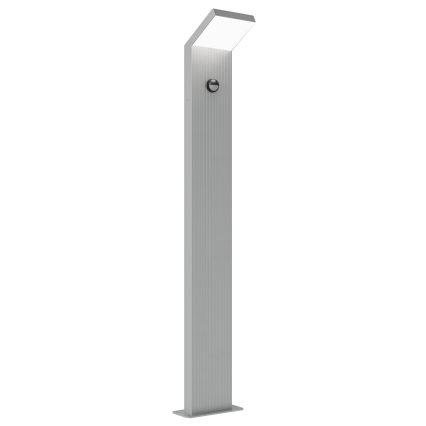 Brilagi - Lâmpada LED de exterior com sensor RIANO LED/8W/230V prateada IP65