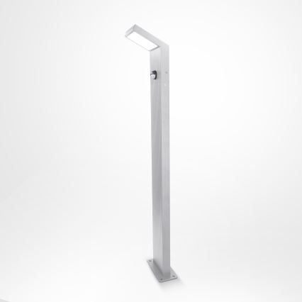 Brilagi - Lâmpada LED de exterior com sensor RIANO LED/8W/230V prateada IP65