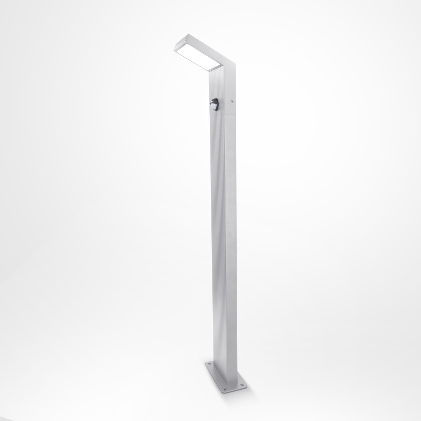 Brilagi - Lâmpada LED de exterior com sensor RIANO LED/8W/230V prateada IP65