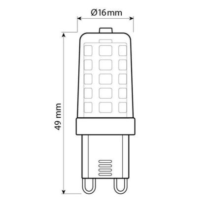 Brilagi - Lâmpada LED G9/4W/230V 3000K