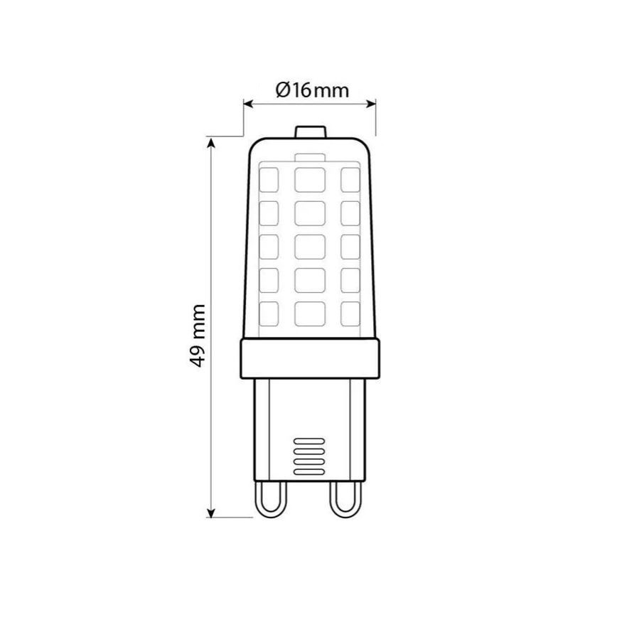 Brilagi - Lâmpada LED G9/4W/230V 3000K