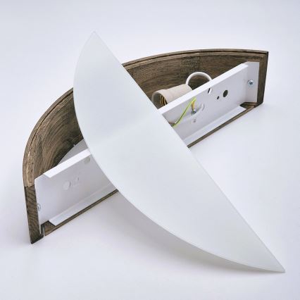 Brilagi - Luminária de parede LED CARVALHO 1xE27/60W/230V carvalho nogueira