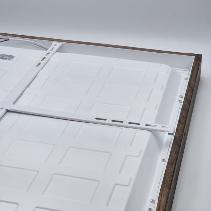 Brilagi - Candeeiro de tecto LED para casa de banho WOODY FRAME LED/50W/230V 60x60 cm IP44 carvalho nogueira