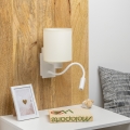 Brilagi - LED Candeeiro de parede flexível NUBILA 1xE27/25W/230V + LED/3W branco/creme