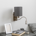 Brilagi - LED Candeeiro de parede flexível NUBILA 1xE27/25W/230V + LED/3W cromado mate/antracite