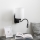 Brilagi - LED Candeeiro de parede flexível NUBILA 1xE27/25W/230V + LED/3W preto/branco