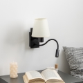 Brilagi - LED Candeeiro de parede flexível NUBILA 1xE27/25W/230V + LED/3W preto/creme