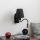 Brilagi - LED Candeeiro de parede flexível NUBILA 1xE27/25W/230V + LED/3W preto
