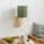 Brilagi - LED Candeeiro de parede flexível NUBILA WOOD 1xE27/25W/230V + LED/3W carvalho/verde