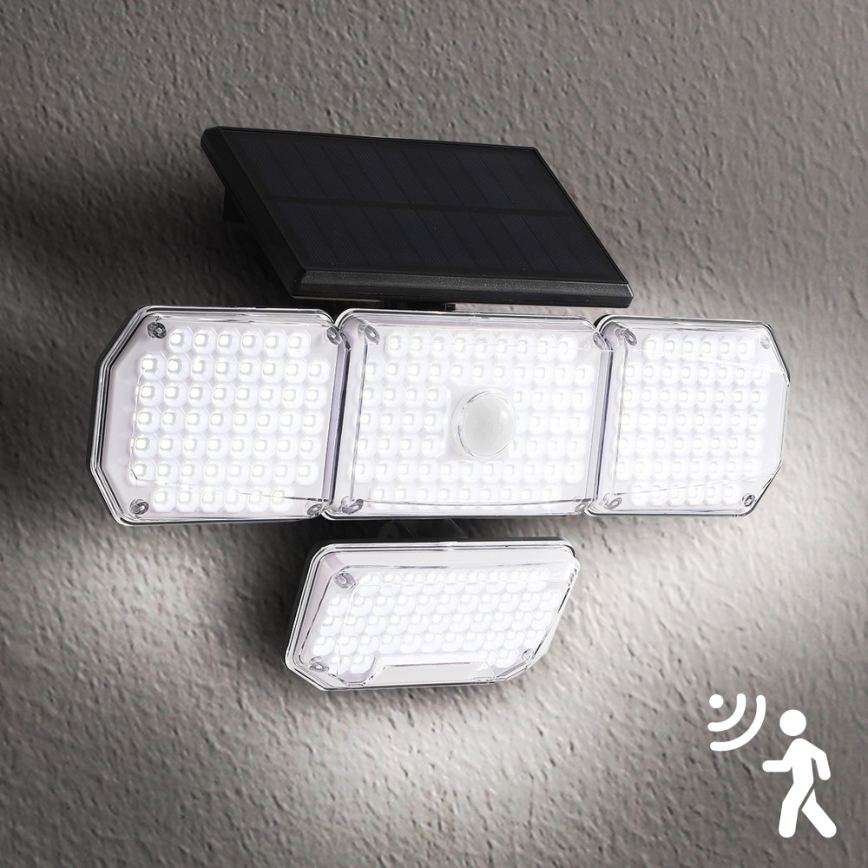 Brilagi - LED Candeeiro de parede solar com sensor de movimento e anoitecer WALLIE LED/5W/5,5V 2400 mAh IP65