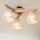 Brilagi - LED  Candeeiro integrado ANTHONY 3xE14/40W/230V carvalho/bege