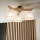 Brilagi - LED  Candeeiro integrado ANTHONY 3xE14/40W/230V carvalho/branco