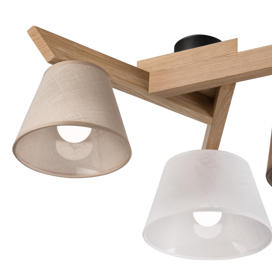 Brilagi - LED  Candeeiro integrado ANTHONY 3xE14/40W/230V carvalho
