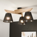 Brilagi - LED  Candeeiro integrado ANTHONY 3xE14/40W/230V carvalho/preto