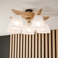 Brilagi - LED  Candeeiro integrado ANTHONY 5xE14/40W/230V carvalho/branco