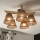Brilagi - LED  Candeeiro integrado ANTHONY 5xE14/40W/230V carvalho/castanho